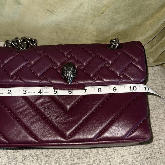 Kurt Geiger Plum Quilted Shoulder Bag - Picture 11 of 13
